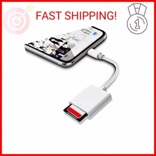 SD Card Reader for iPhone/iPad,Lightning to SD Card Camera Reader Adapter Conver