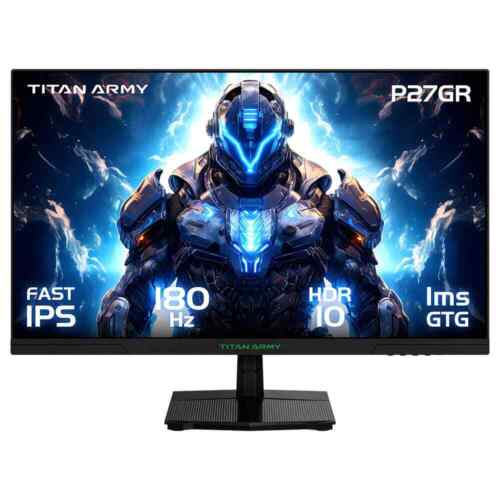 TITAN ARMY P27GR Flat 16:9 Fast IPS QHD 180Hz HDR10, Adaptive-Sync, Gaming Mode