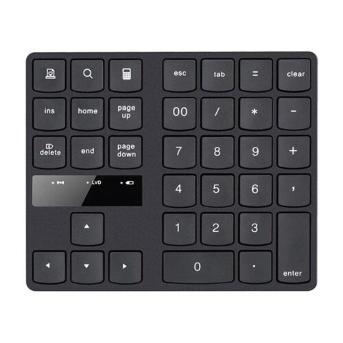 Cordless USB Numeric Keypad Wireless Portable Slim Number Pad for Laptop PC