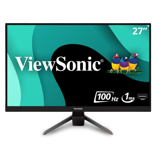 ViewSonic 1080p 1ms 100Hz FreeSync Monitor VX2767-MHD 27″ w/ HDMI, DP, and VGA