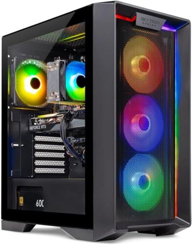 RGB Gaming Desktop Computer i7 PC 64GB DDR4 1TB SSD NVIDIA GTX 1070 Win11P BT