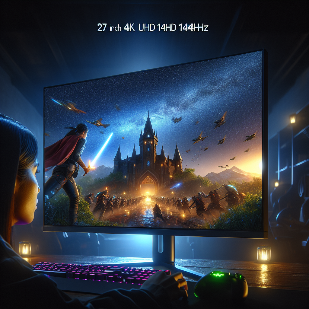 Immerse Yourself in Stunning Graphics with the KTC 27” 4K UHD 144Hz Gaming Monitor