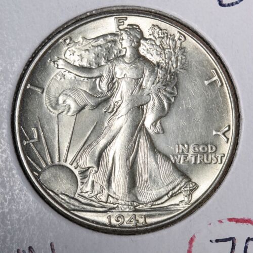 1941-D Walking Liberty Silver Half Dollar CHOICE BU *UNCIRCULATED* MS E198 RNN