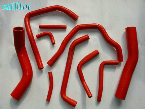 9PCS Silicone Radiator & Heater RED Hose For Nissan Pulsar GTI-R RNN14 SR20DET