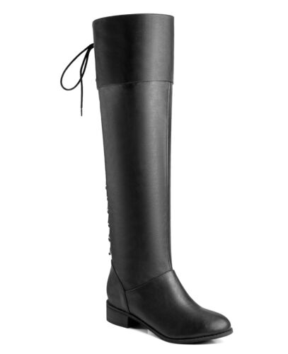 Ann Creek Women’s Over the Knee Boots Lace-up Satin Accent Adult