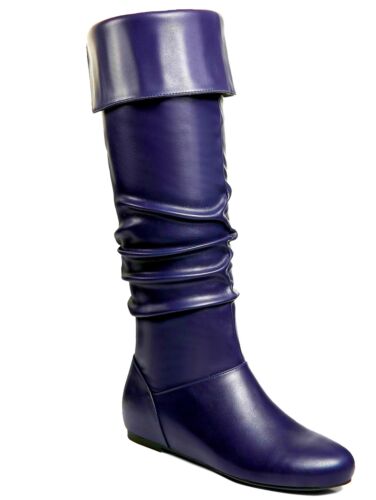 Ann Creek Women’s Wedge Boots Tall or Over the Knee 2-Way Ruched Female Adult