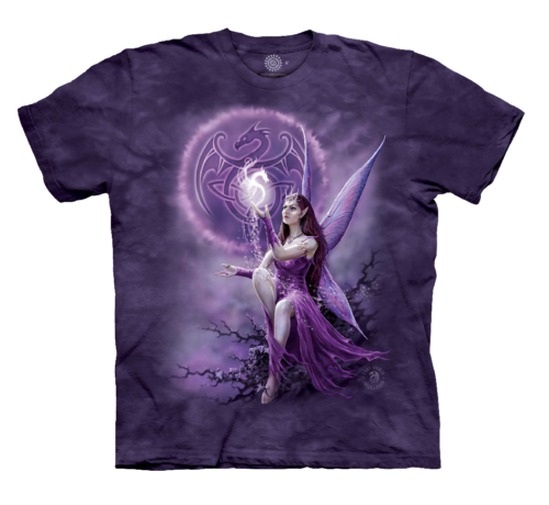 The Mountain Celtic Fairy Dragon Elf Magical Spirit Ann Stokes T-Shirt S-XL