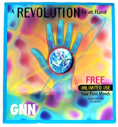 “Revolution” GNN Internet Collectible/ Install Disk, Vintage ISP AOL Floppy!