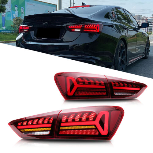 LED Taillight Rear Lamp Assembly For Chevrolet malibu 2013-15 Dark Red DNN