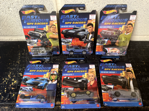 Hot Wheels Fast & Furious Spy Racers 6 car set GNN29 NEW DAMAGED PACKAGING