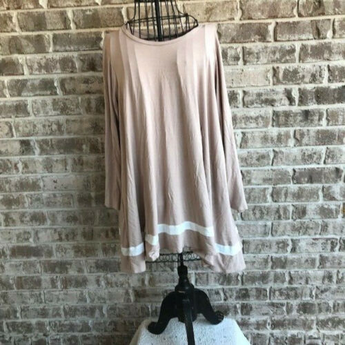 Caroline Ann Tunic Top Dress Designed in UK Asymmetrical Plus Sz See measurement