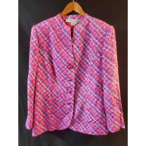 Gorgeous 100% Silk Anne Crimmins Jacket