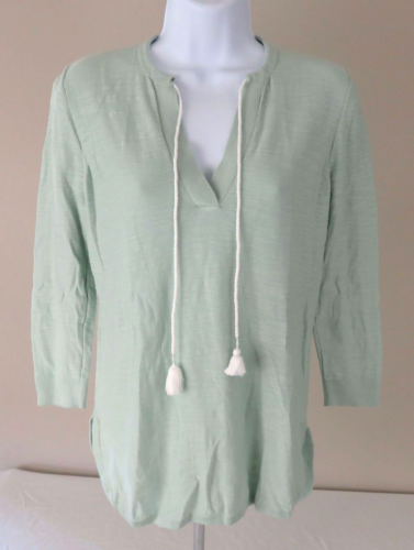 Ann Taylor Loft Top/Blouse Women’s Light Green Long Sleeve Petite Size SP