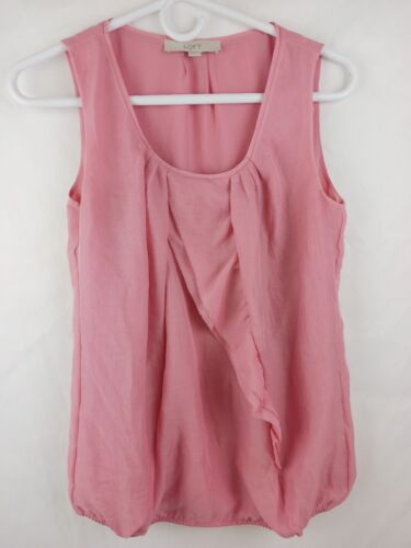 Ann Taylor LOFT Women’s Sleeveless Top With Ruffle X Small