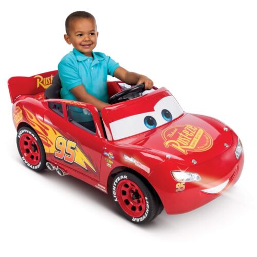 Cars Lightning McQueen Battery-Powered Vehicle w/ Sound Effects, Ages 3+