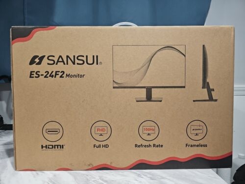 SANSUI ES-24F2 Monitor,  Open Box, TESTED Working, 100hz Refresh Rate, HDMI