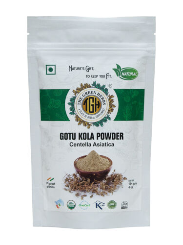 Organic Gotu Kola Powder | Centella Asiatica USDA Approved Certified Organic 4oz