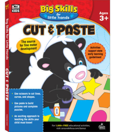 Cut & Paste, Ages 3 – 5 (Big Skills for Little HandsÂ®) – Paperback – VERY GOOD