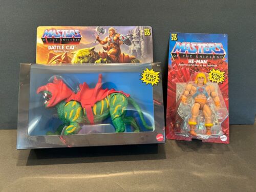 Masters of the Universe Origins He-Man & Battle Cat Action Figure (2-Pack) MOTU