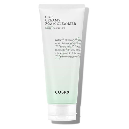 Cosrx Cica Creamy Foam Cleanser 5.07 fl oz (150 ml) Refreshes, Calms, Clarifies