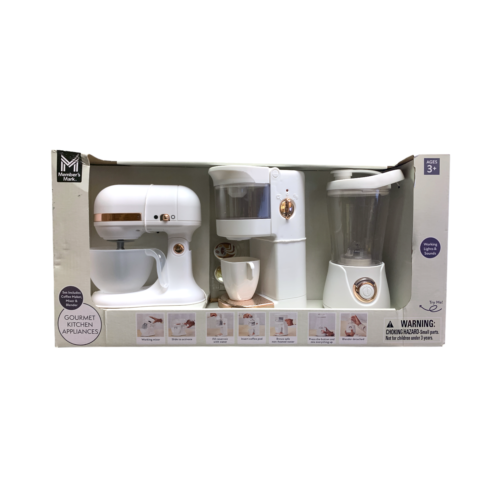 Member’s Mark 3-Piece Gourmet Kitchen Appliances Playset, Ages 3+, (White)