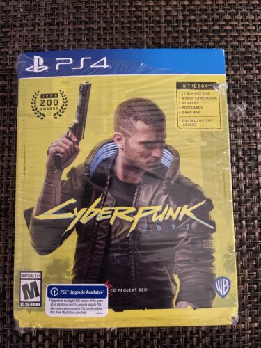 Cyberpunk 2077 – PlayStation 4 With Stickers, Pullout Map, Postcards, Compendium