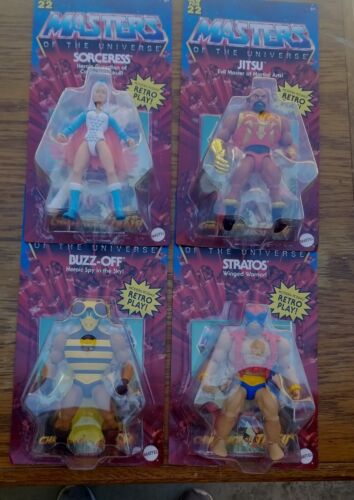 2022 Masters of the Universe MOTU Origins WAVE 7 CASE Set of 4 Stratos Jitsu