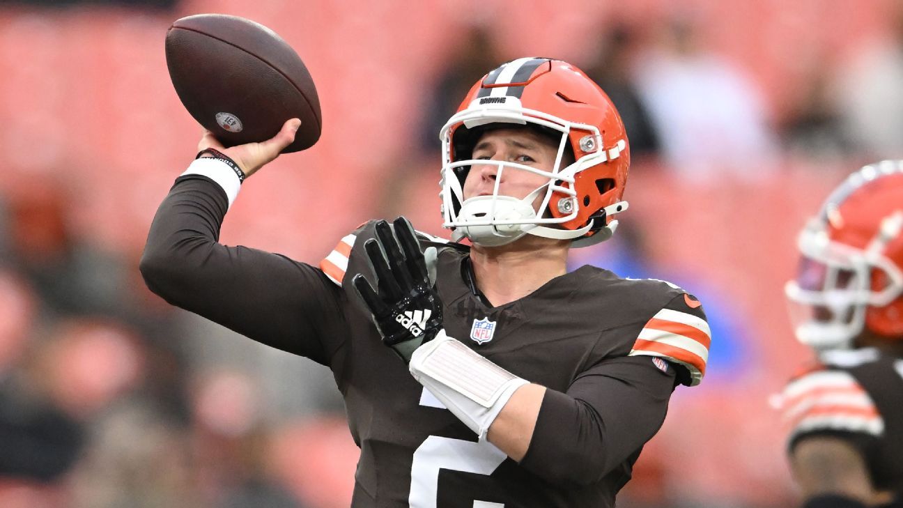 Sources – Browns to start QB Bailey Zappe vs. Ravens