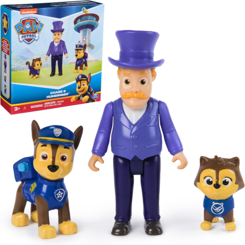 Paw Patrol Chase & Humdinger Figures Set, Kids Toys for Boys and Girls Ages 3 an