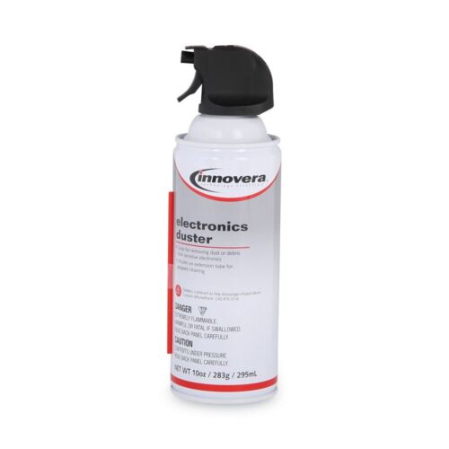 Innovera 10010 10 oz Can Compressed Air Duster Cleaner New