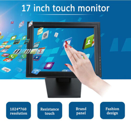 17 Inch LCD Display Touch Screen Monitor Featuring Collapsible 300 cd/m2 110V