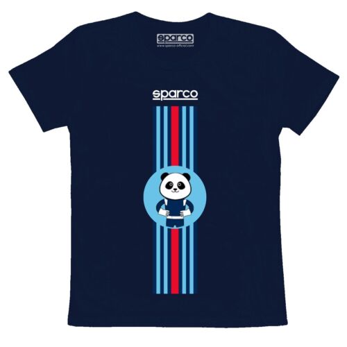 Sparco Childrens T-Shirt Panda Stripes Design in 100% Cotton for Ages 3-11 Years