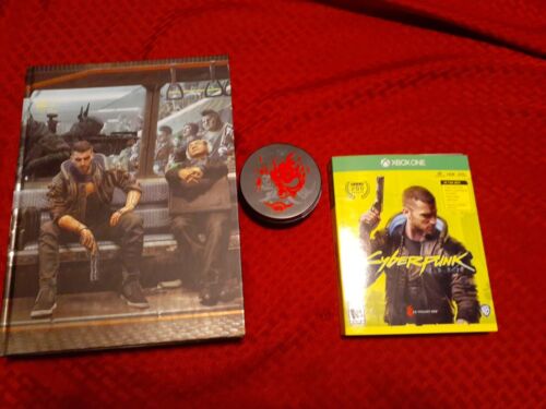 Cyberpunk 2077 game, Collectors Strategy Guide Bundle (necklace, Game,Extras)