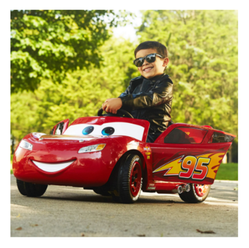 Huffy Disney Lightning McQueen 6V Battery-Powered Ride-On, Kids Ages 3+