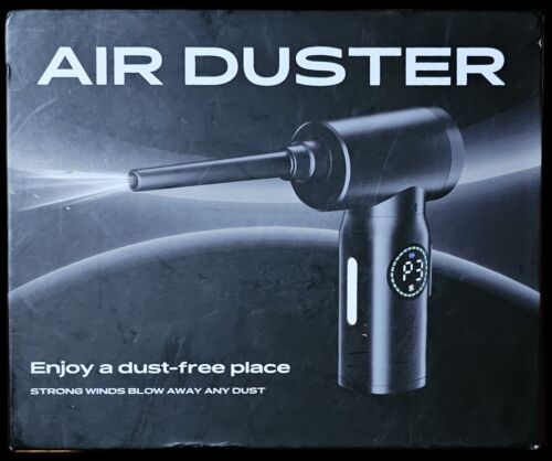 Compressed Air Duster with Light And Nozzle Attachments