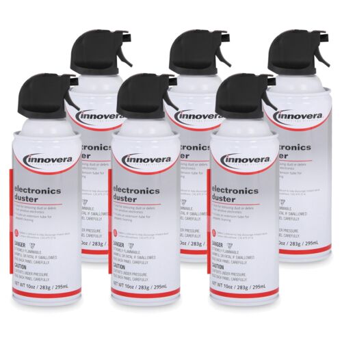 Innovera 10016-BNDL 10 oz. Compressed Air Duster Cleaner (6/Pack)