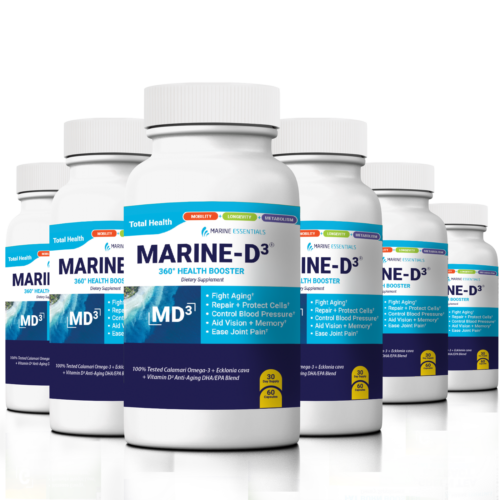 Marine Essentials | Marine-D3 | Anti-Aging | Omega-3 | 6 Bottles (360 Capsules)