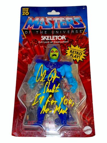 ALAN OPPENHEIMER Signed SKELETOR Action Figure MASTERS OF THE UNIVERSE JSA COA