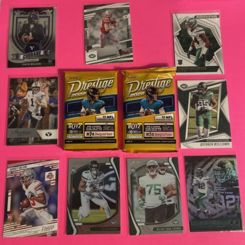 Zach Wilson Garrett Wilson RC New York Jets 2 Prestige Nfl Packs