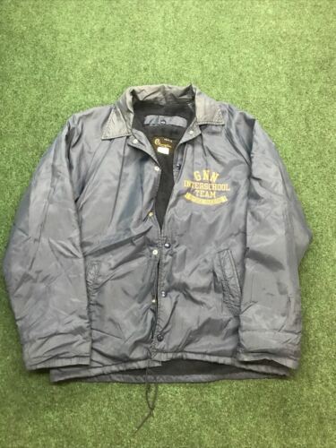 Vintage 60s 70s Champion GNN Physical Education Coaches Jacket Fleece Lined RARE