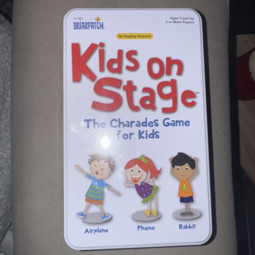 Kids on Stage Charades Game for Kids Ages 3 and Up  NEW SEALED IN TIN