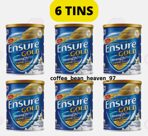 6 X Abbott Ensure Gold Vanilla 800g for Middle-Age & Elderly – FREE SHIPPING