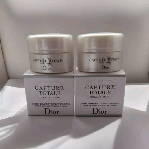 Dior Capture Totale Cell Energy Firming & Wrinkle-Correcting Creme .17 OZ-X2