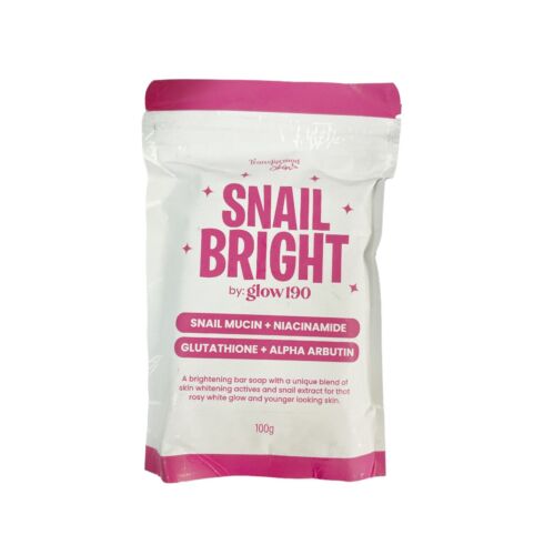 Snail Bright By Glow 190 Snail Mucin + Niacinamide Soap, 100g