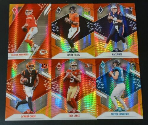 2021 Panini Phoenix Football FIRE BURST PRIZMS with Rookies You Pick