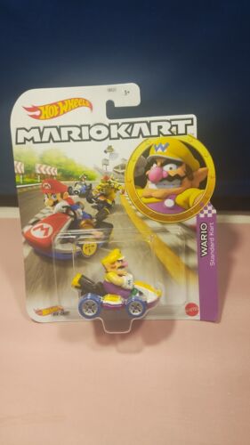 Hot Wheels Mariokart WARIO STANDARD KART Diecast 1:64 Scale Ages 3 & Up Must See