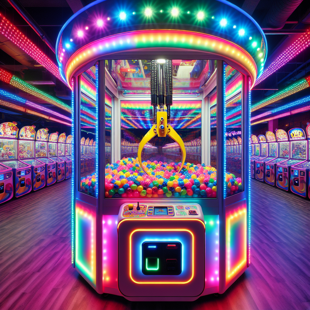 Experience Joy with the LED Light and Adjustable Sound Claw Machine Arcade Toy