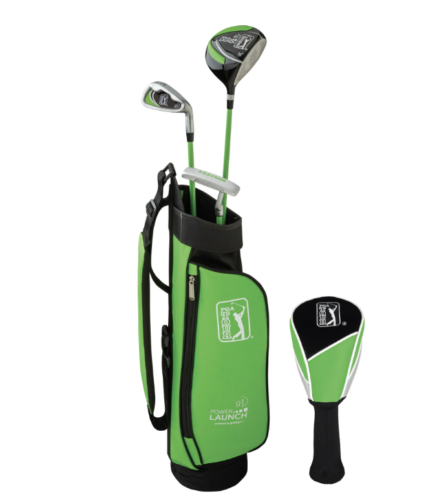 PGA Tour G1 Series Kids Green Golf Club Set, Heights 3’6″ – 4’1″, Ages 3-5