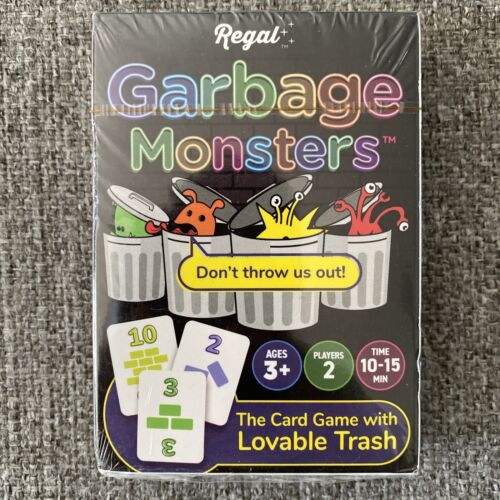 Garbage Monsters by Regal (ages 3+, 2 players, 10-15 minutes) NEW SEALED