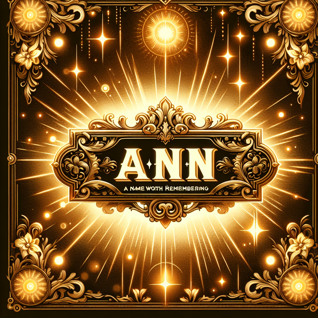 Ann: A Name Worth Remembering